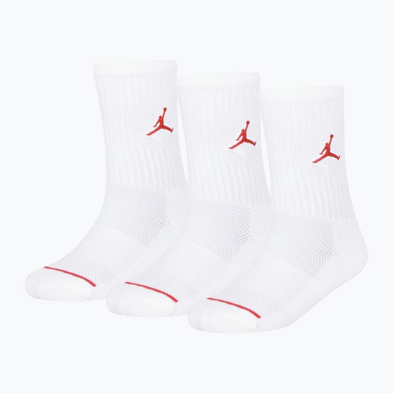 Șosete pentru copii Air Jordan Jumpman Crew 3 pairs white