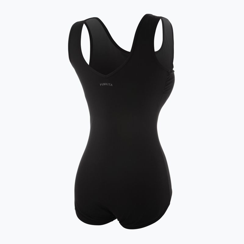 Costum de înot dintr-o piesă pentru femei Funkita Zip Front One Piece still black 2