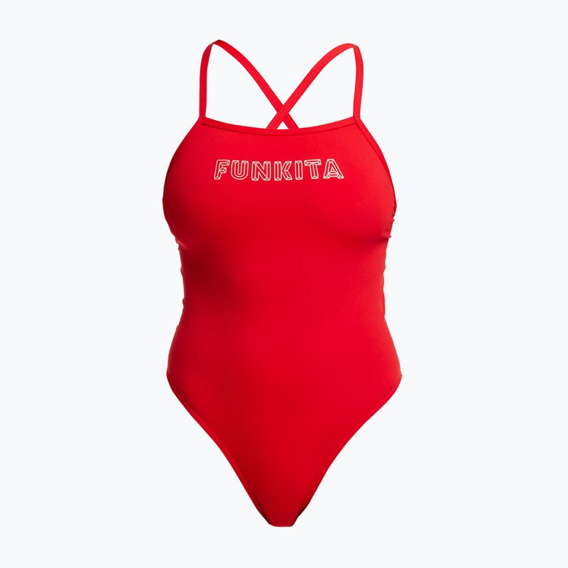 Costum de înot dintr-o piesă pentru femei Funkita Tie Me Tight One Piece fire