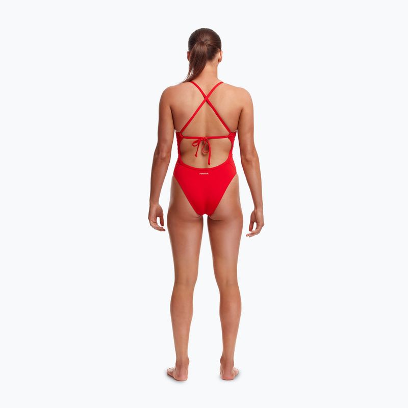Costum de înot dintr-o piesă pentru femei Funkita Tie Me Tight One Piece fire