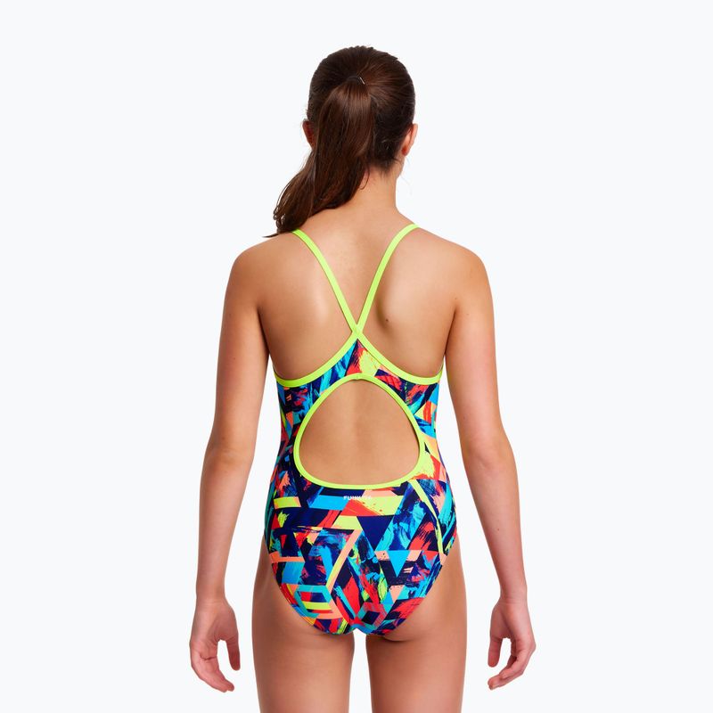 Costum de baie o piesă pentru copii Funkita Diamond back blocked bars FS11G7130908 6
