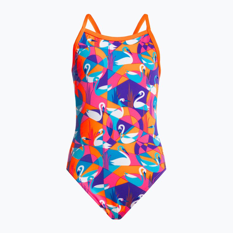 Costum de baie pentru copii Funkita Eco Single Strap galben-roz FKS030G7132608