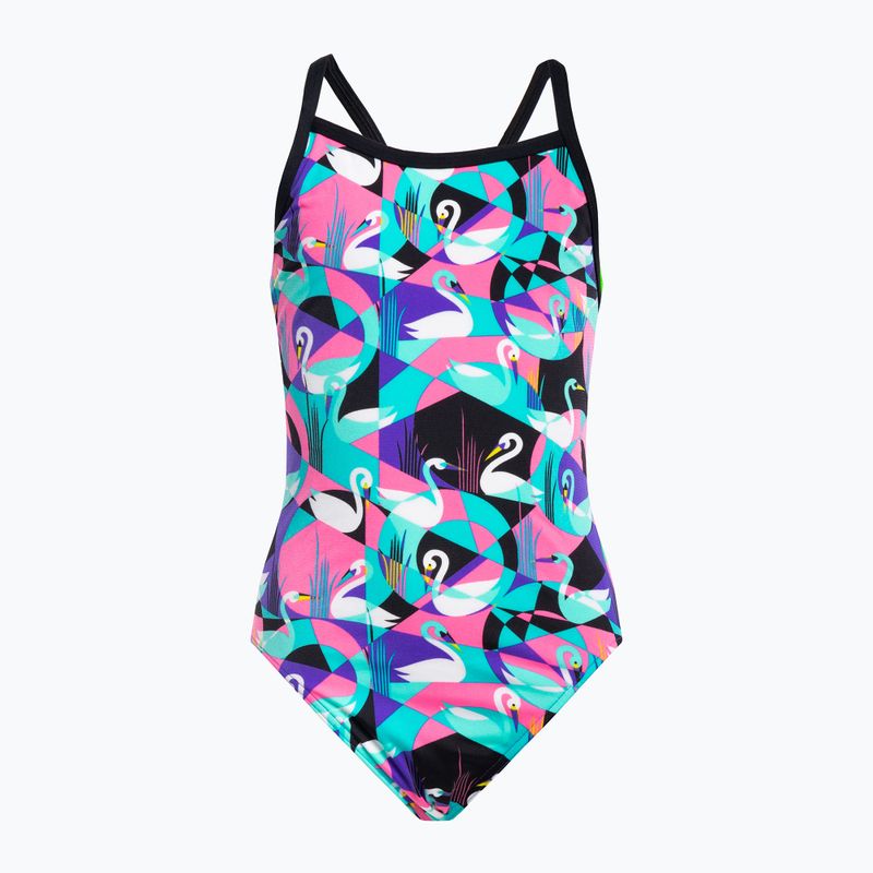 Costum de baie pentru copii Funkita Eco Single Strap albastru FKS030G7133008