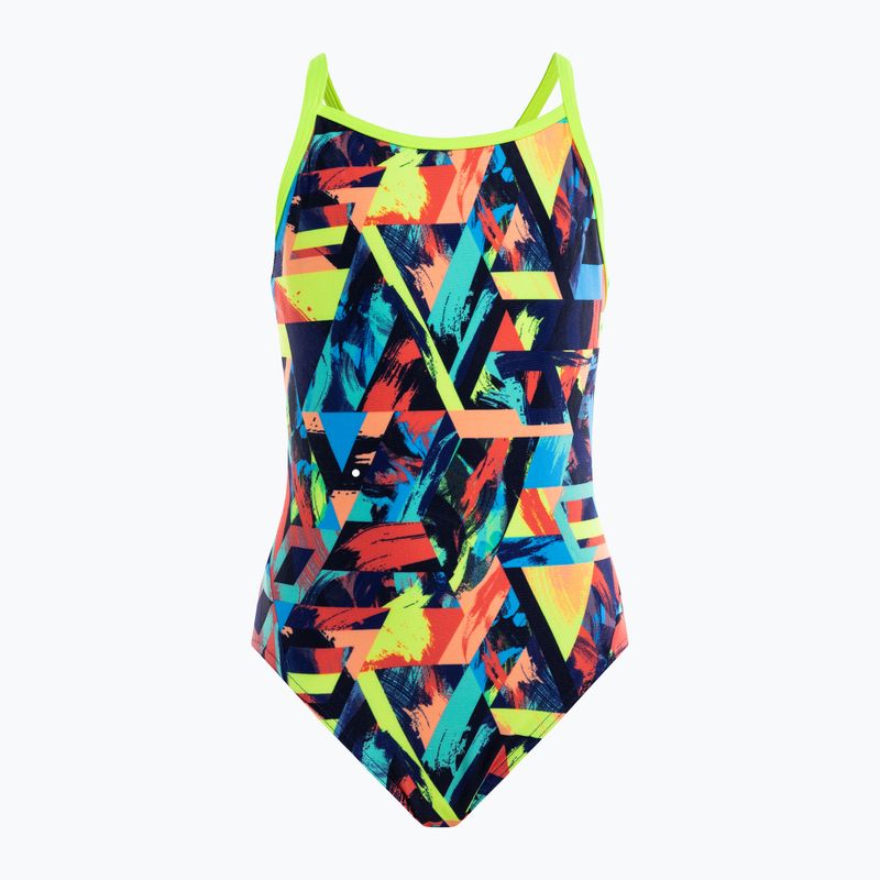 Costum de baie o piesă pentru copii Funkita Diamond back blocked bars FS11G7130908