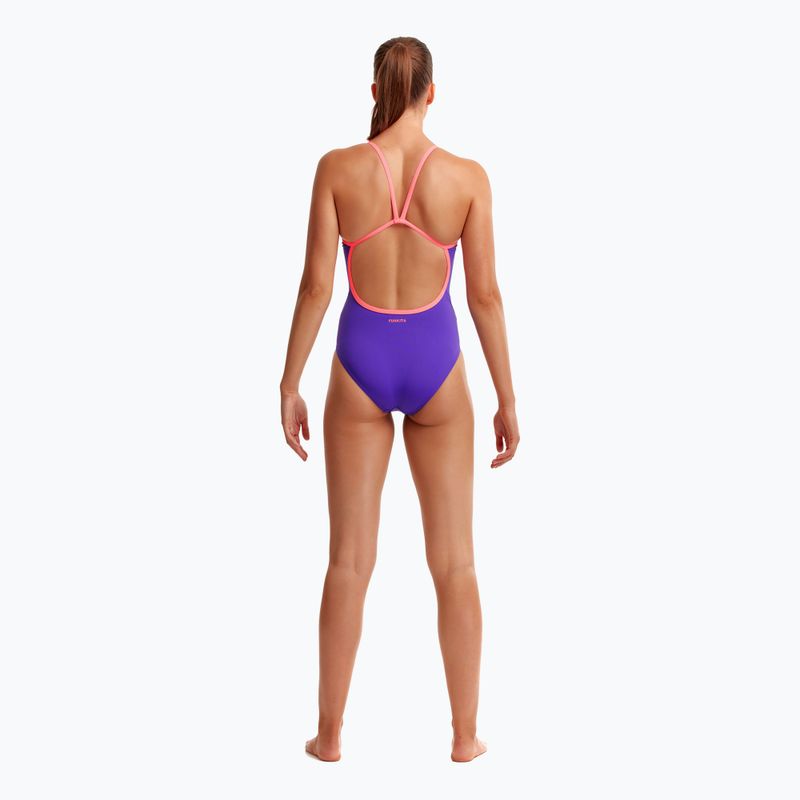 Costum de înot dintr-o piesă pentru femei Funkita Single Strap One Piece purple punch 6