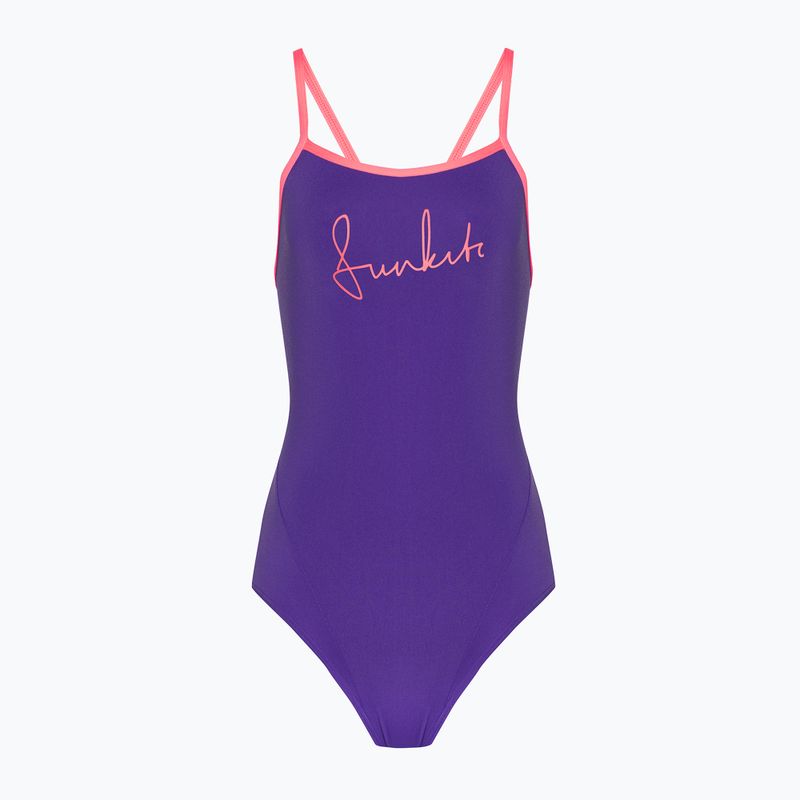 Costum de înot dintr-o piesă pentru femei Funkita Single Strap One Piece purple punch