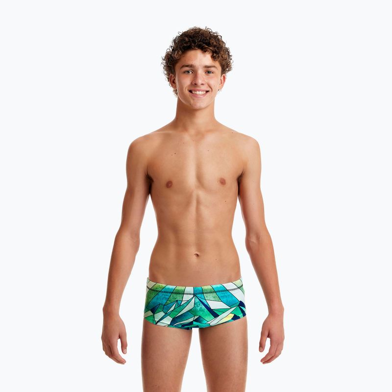 FUNKY TRUNKS Costum de baie pentru copii Sidewinder verde-albastru FTS010B7131024 5