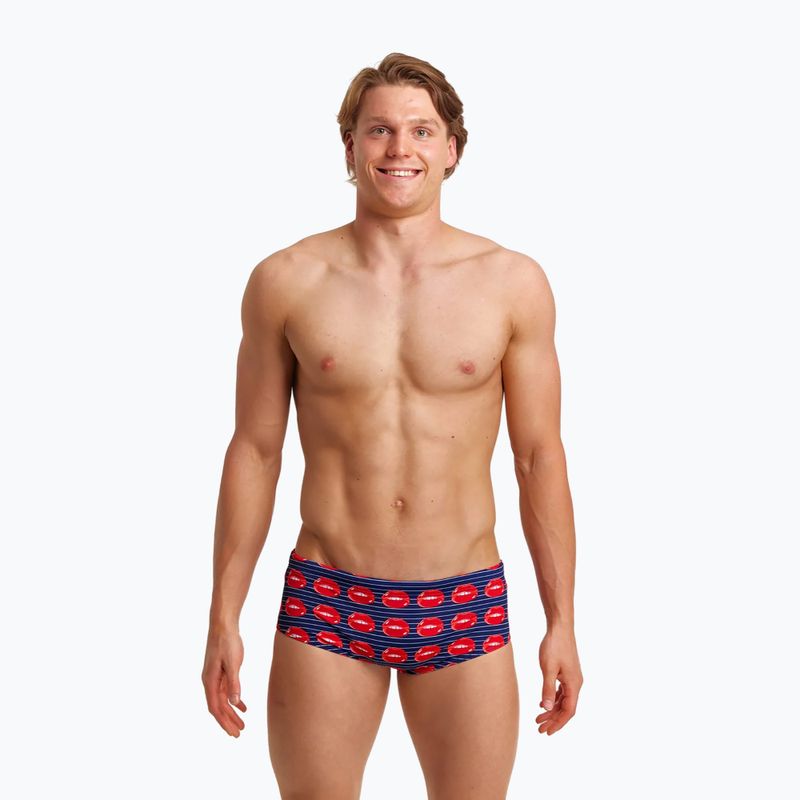Slipi pentru bărbați Funky Trunks Sidewinder Trunks bleumarin-roșii FTS010M71411 5