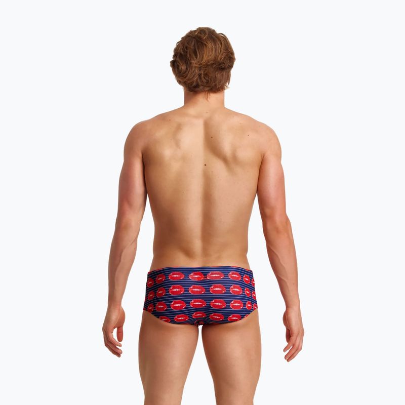 Slipi pentru bărbați Funky Trunks Sidewinder Trunks bleumarin-roșii FTS010M71411 6