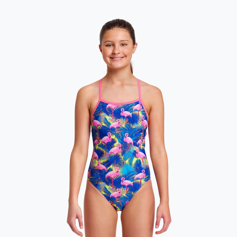 Costum de înot dintr-o bucată pentru copii Funkita Strapped In One Piece albastru-roz FS38G71414 4
