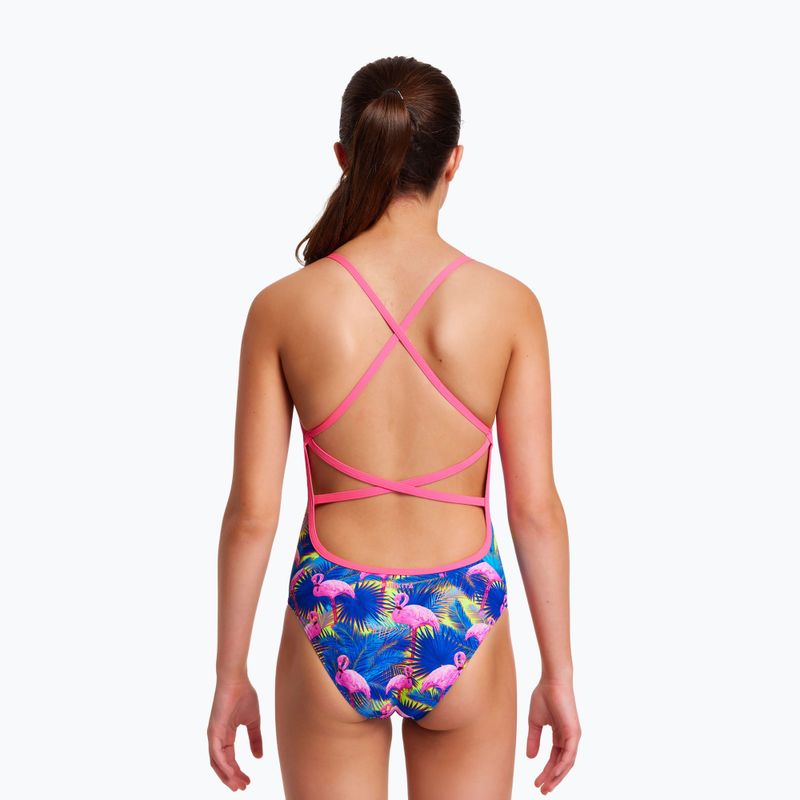 Costum de înot dintr-o bucată pentru copii Funkita Strapped In One Piece albastru-roz FS38G71414 5