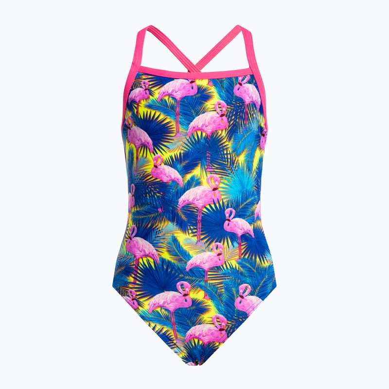 Costum de înot dintr-o bucată pentru copii Funkita Strapped In One Piece albastru-roz FS38G71414