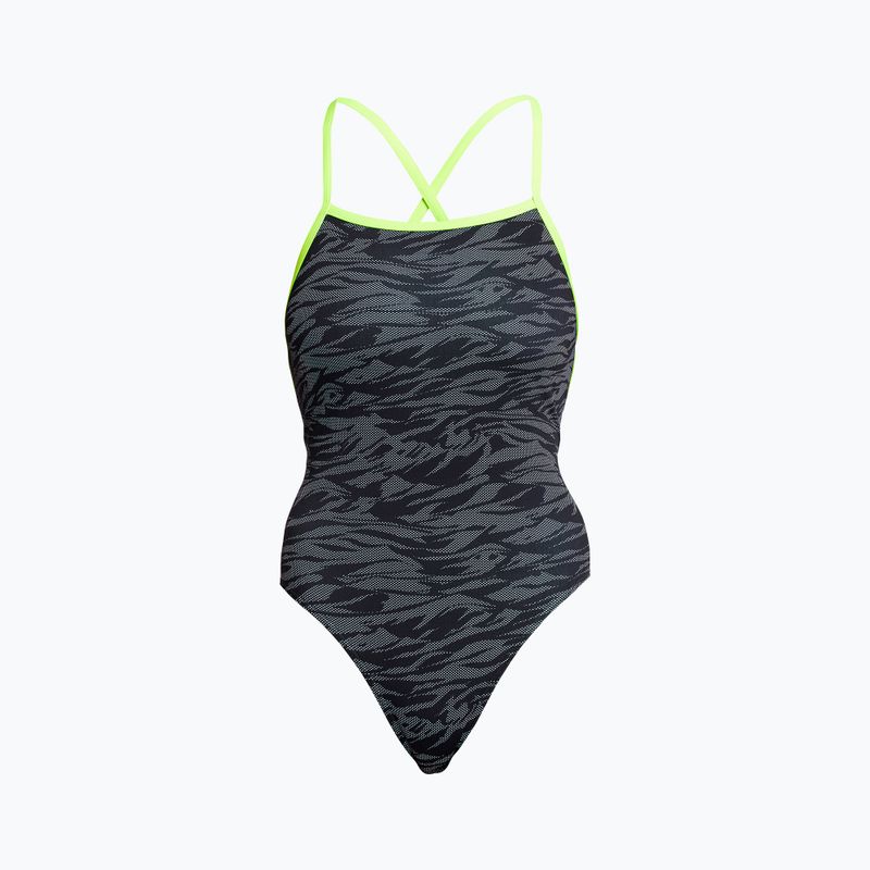 Funkita Strapped In One Piece Costum de baie pentru femei Gri FS38L7141608 4