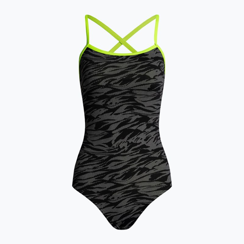 Funkita Strapped In One Piece Costum de baie pentru femei Gri FS38L7141608