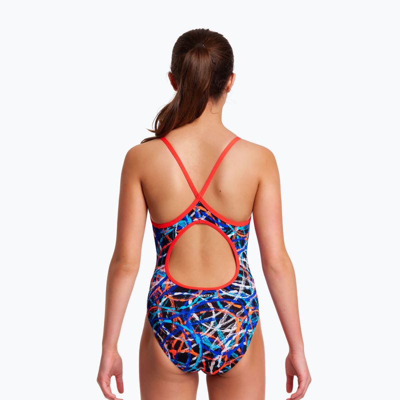 Costum de înot dintr-o bucată pentru copii Funkita Diamond Back One Piece Spin Doctor FS11G71432 5