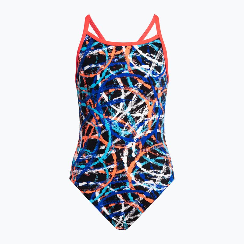 Costum de înot dintr-o bucată pentru copii Funkita Diamond Back One Piece Spin Doctor FS11G71432