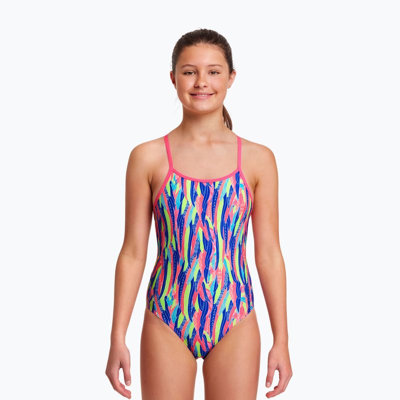 Costum de înot dintr-o bucată pentru copii Funkita Diamond Back One Piece Wing Tips FKS033G71444 4