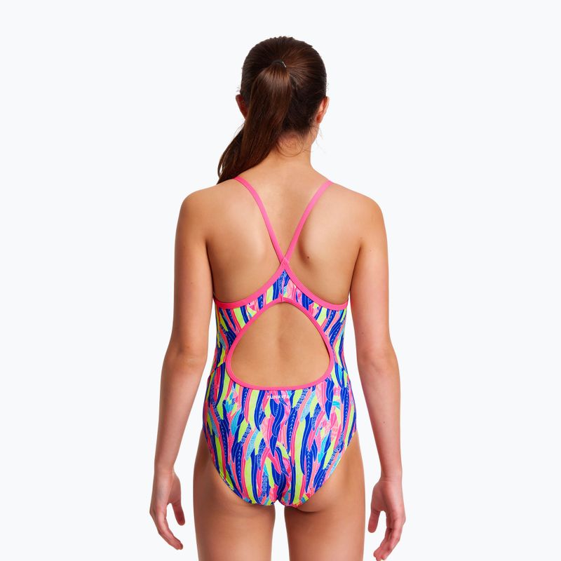 Costum de înot dintr-o bucată pentru copii Funkita Diamond Back One Piece Wing Tips FKS033G71444 5