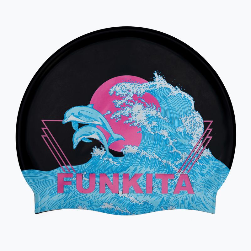 Funkita silicon Șapcă de înot șapcă neagră FS997155800