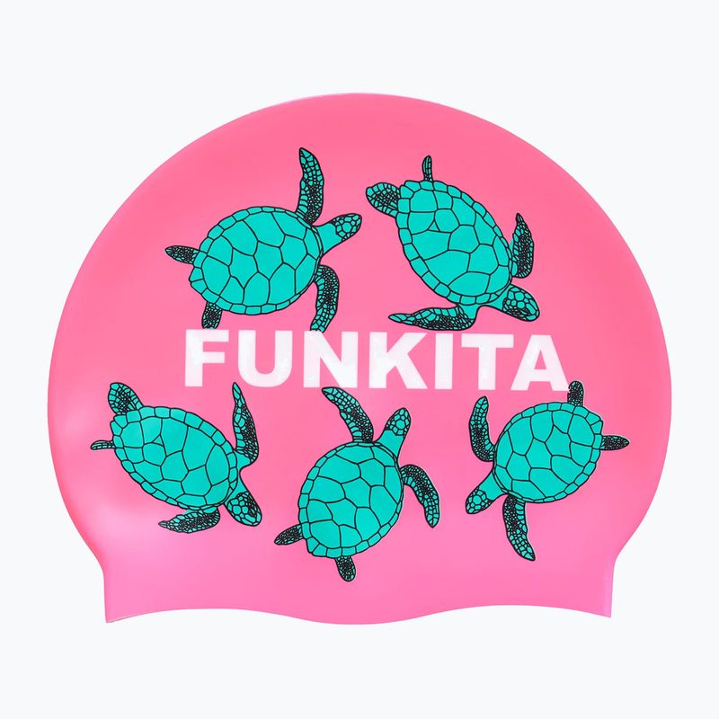 Funkita Șapcă de înot din silicon roz FS997156500 2
