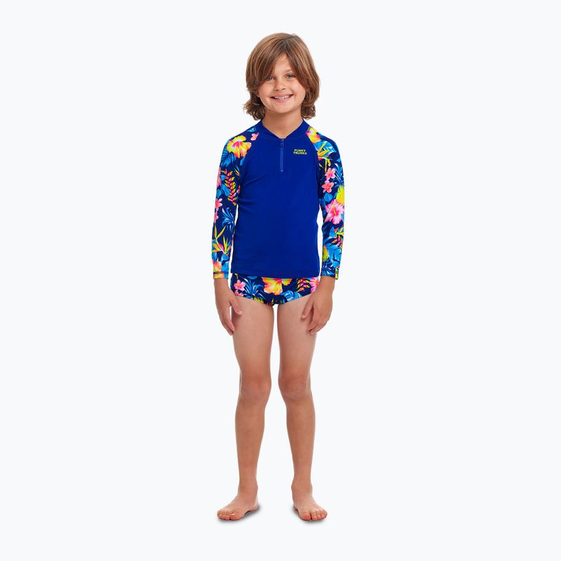 Copii Funky Trunks Zippy Rash Vest pentru copii în floare 2