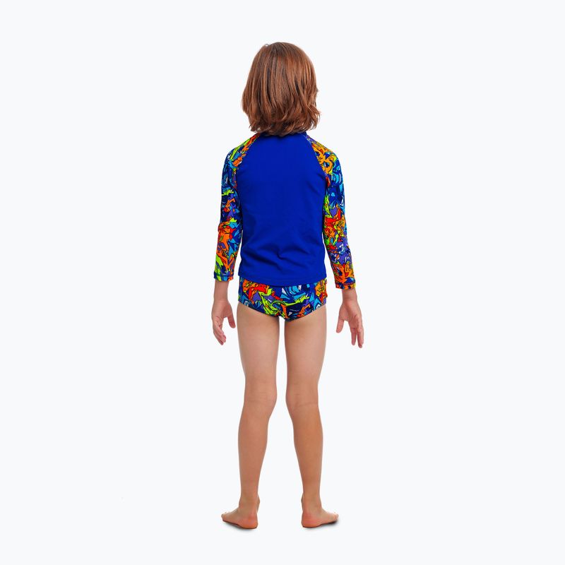 Copii Funky Trunks Zippy Rash Vest pentru copii, tricou de înot cu mizerie mixtă 3