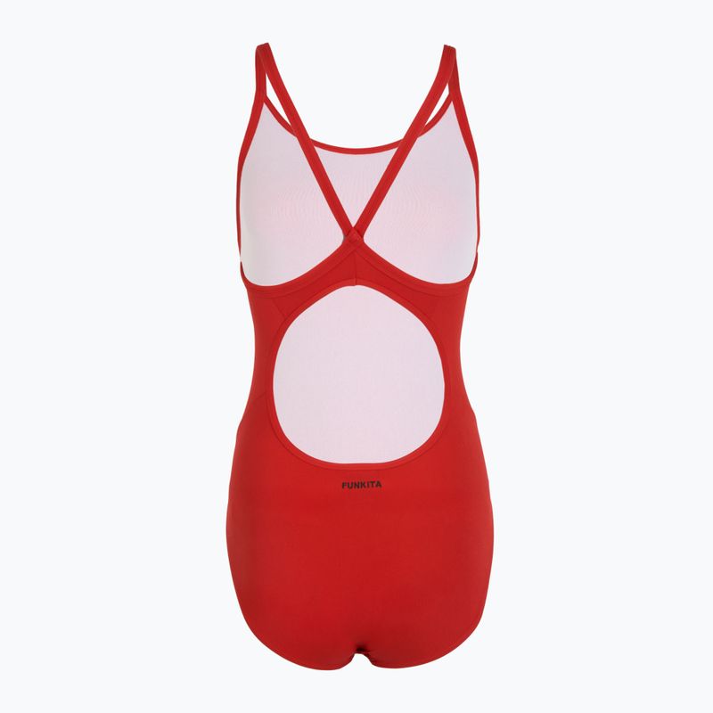 Costum de baie dintr-un element pentru femei Funkita Diamond Back One Piece still red 2