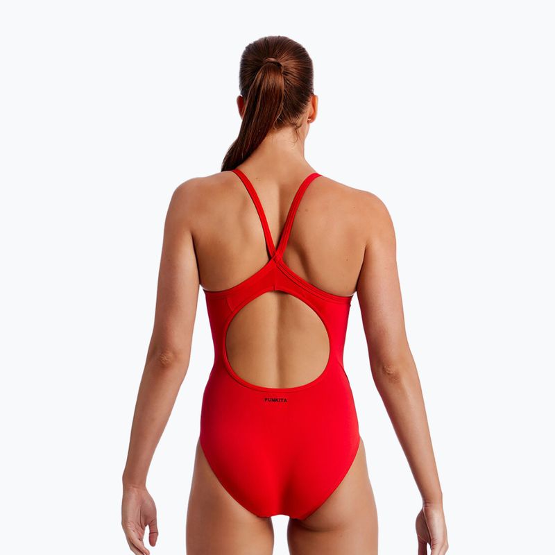 Costum de baie dintr-un element pentru femei Funkita Diamond Back One Piece still red 2
