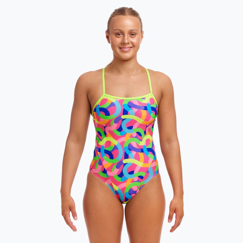 Costum de înot dintr-o piesă pentru femei  Funkita Single Strap One Piece curly wurly 2