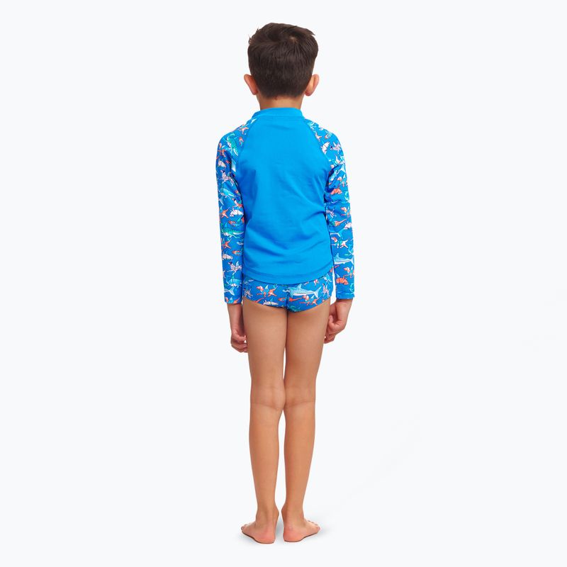 Longsleeve de înot pentru copii Funky Trunks Zippy Rash Vest fin swimming 3