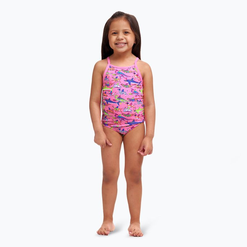 Costum de înot dintr-o piesă pentru copii Funkita Printed One Piece learner lane 2