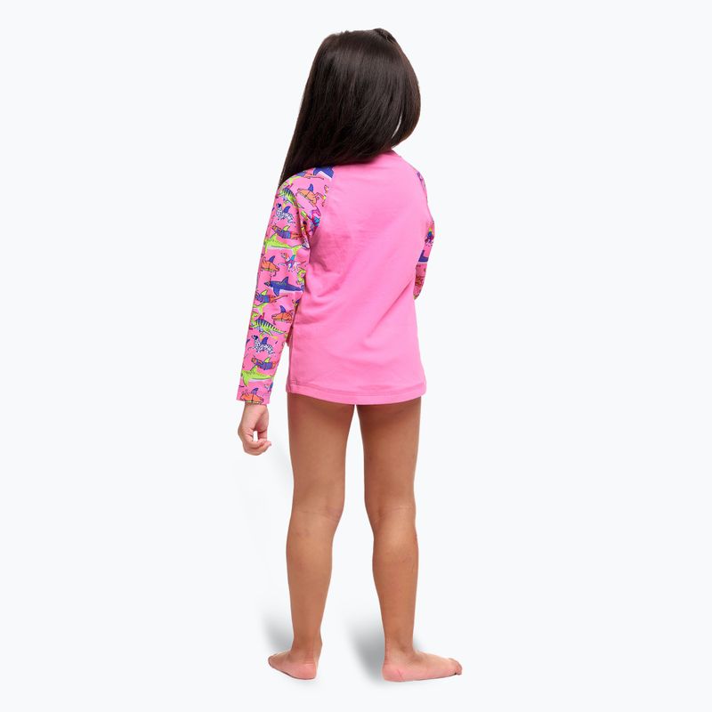 Longsleeve + chiloți de înot pentru copii Funkita Zippy Rashie & Brief learner lane 3