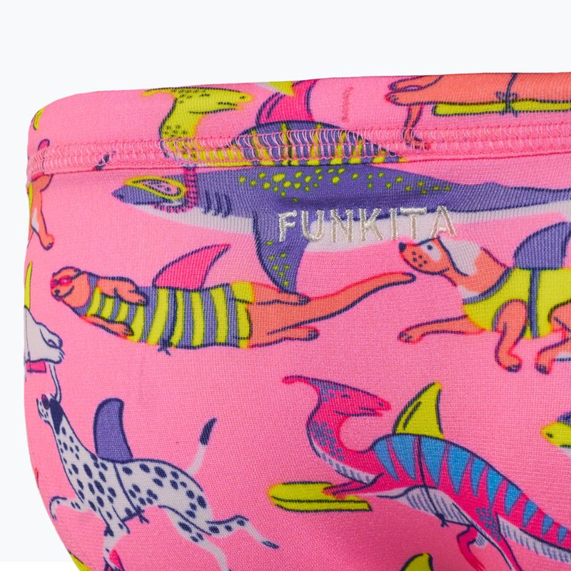 Longsleeve + chiloți de înot pentru copii Funkita Zippy Rashie & Brief learner lane 4
