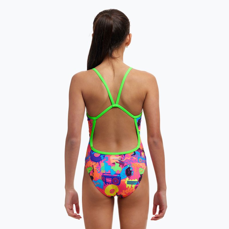 Costum de înot dintr-o piesă pentru copii Funkita Single Strap One Piece lotsa pop 3