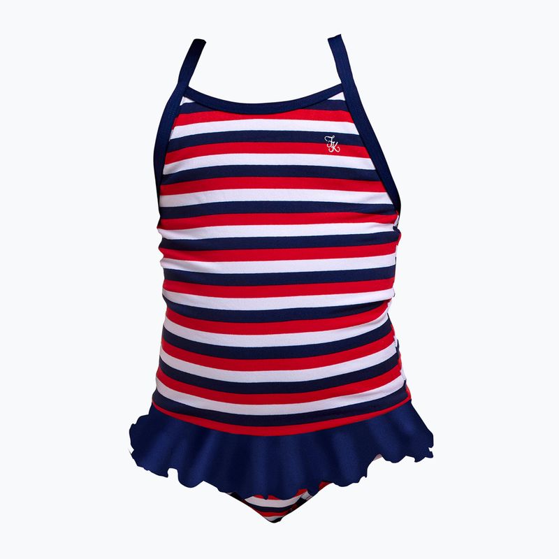 Costum de înot dintr-o piesă pentru copii Funkita Belted Frill One Piece riviera