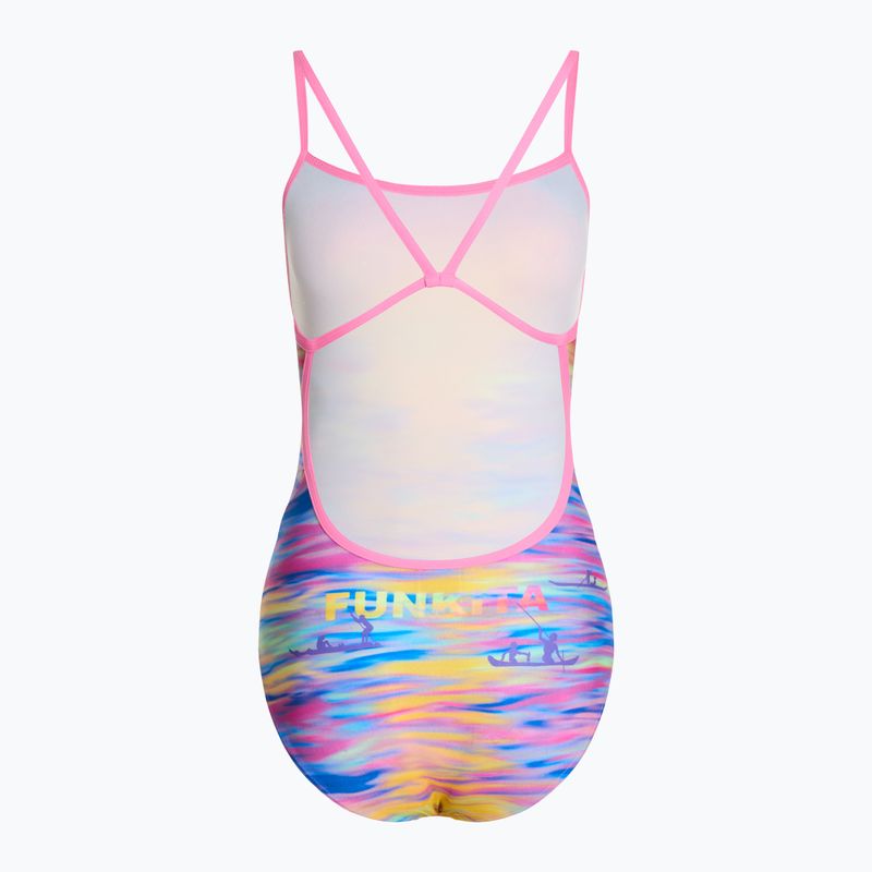 Costum de baie dintr-o piesă pentru femei Funkita Single Strap One Piece darkinjung sunset 2