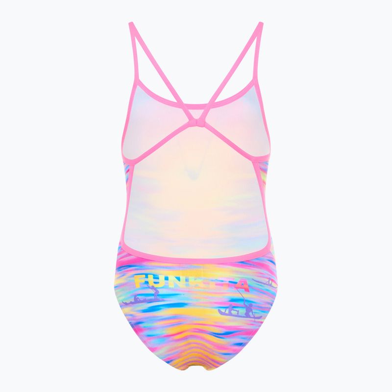 Costum de baie dintr-o piesă pentru copii  Funkita Single Strap One Piece darkinjung sunset 2