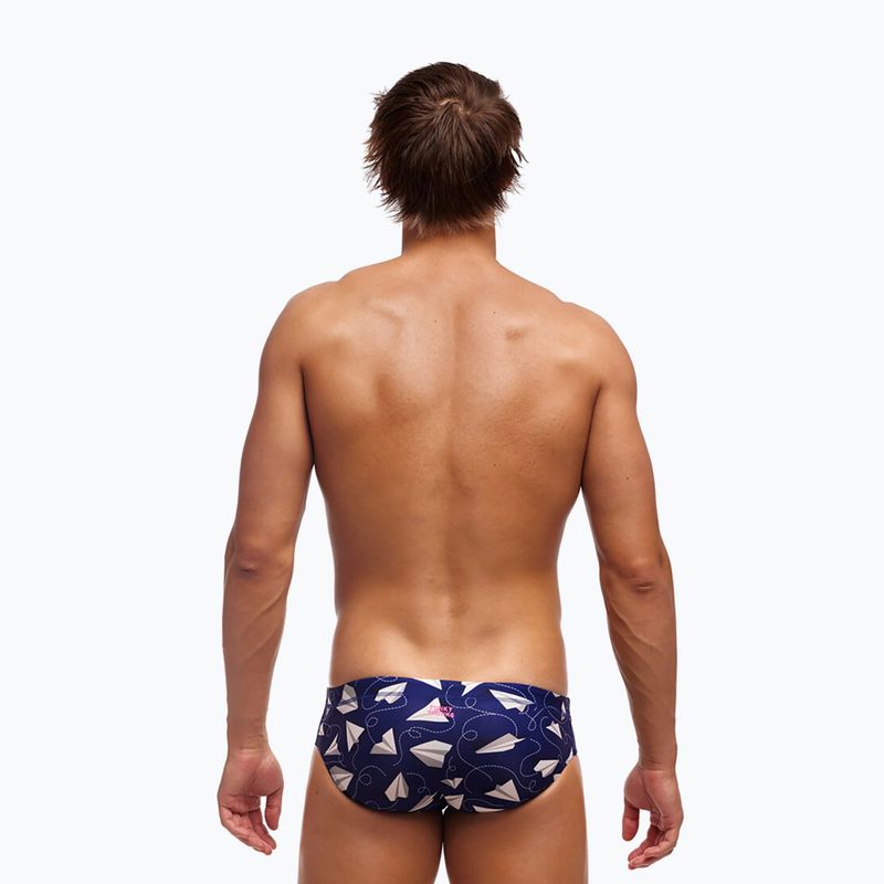 Slip de înot  pentru bărbați Funky Trunks Classic Brief paper plain 2