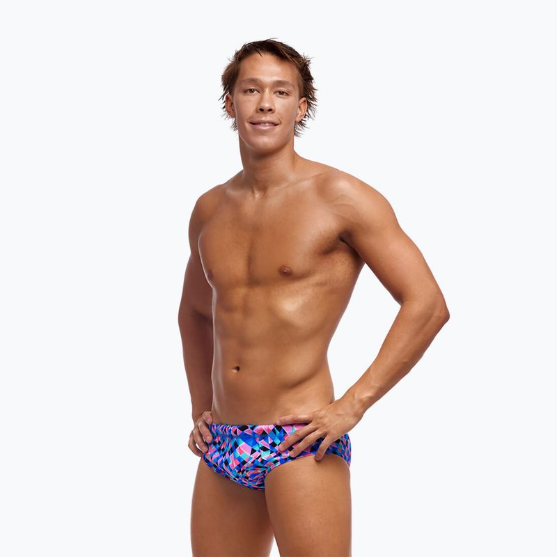 Slip de înot  pentru bărbați Funky Trunks Seamed Briefs warp tour