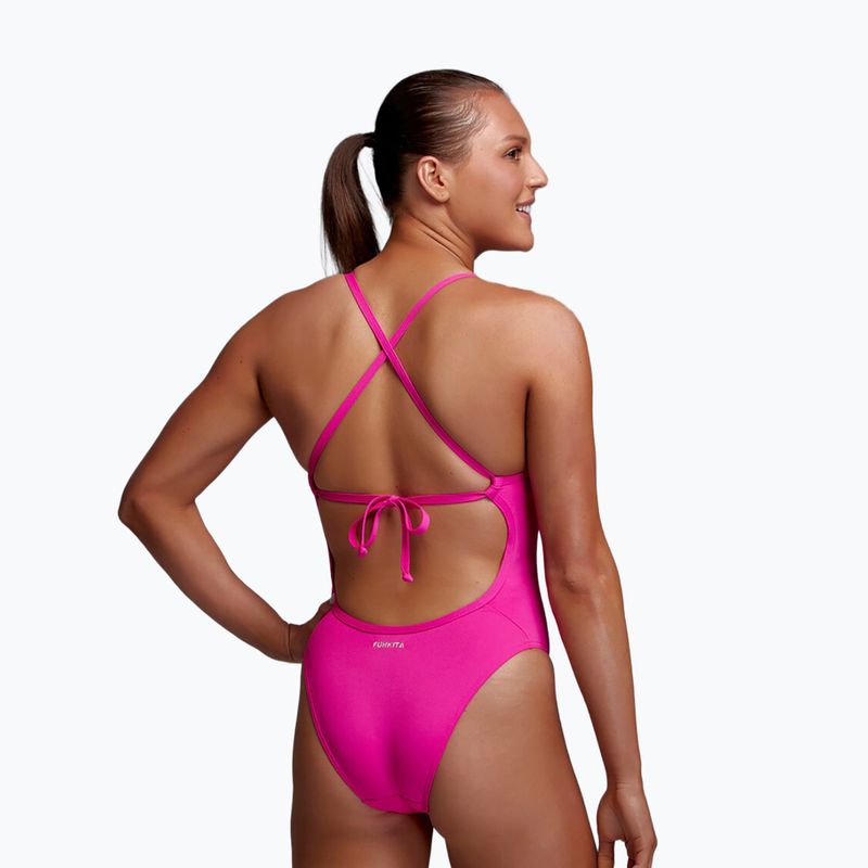 Costum de baie întreg pentru femei Funkita Tie Me Tight One Piece candy 2