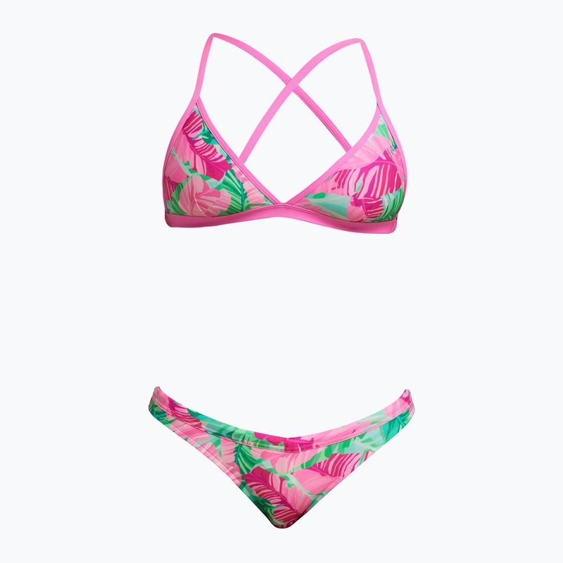 Partea de sus a costumului de baie Funkita Tri Top tropic palm