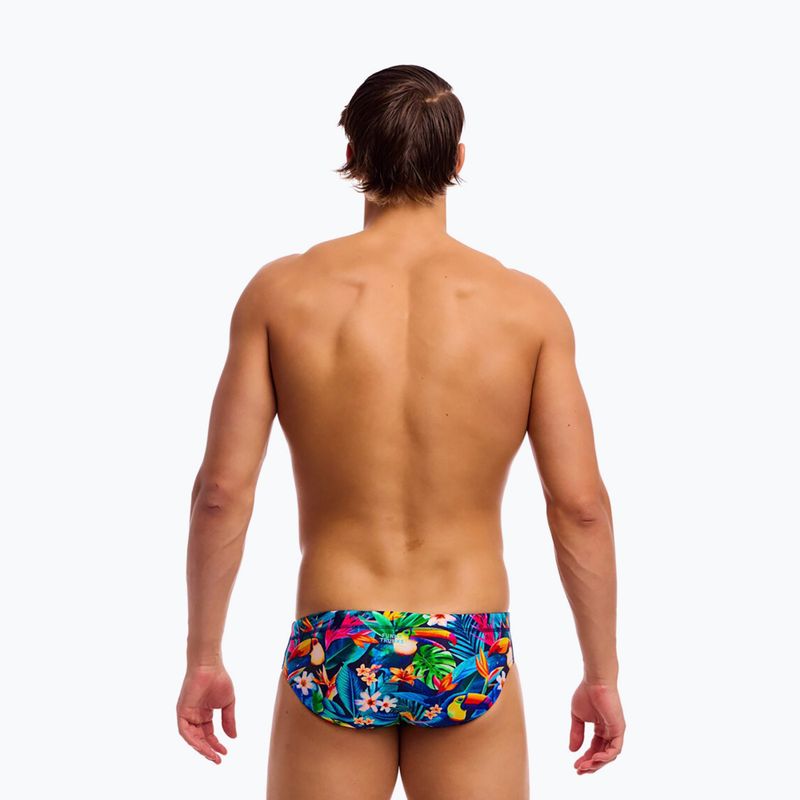 Slip de baie pentru bărbați Funky Trunks Seamed Briefs birdie wordie 3
