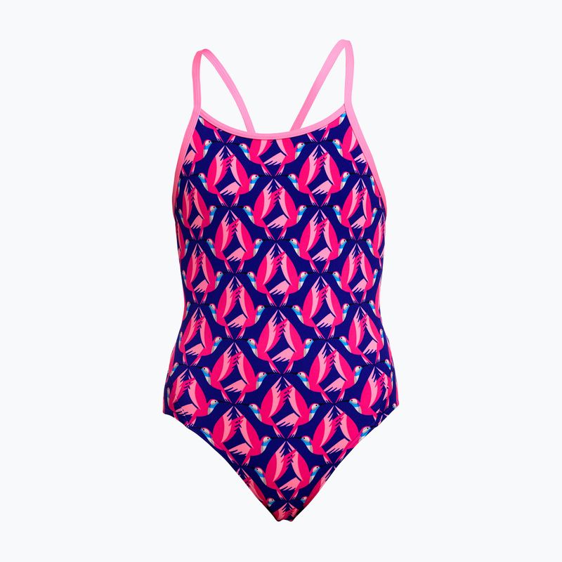 Costum de înot întreg pentru copii Funkita Diamond Back One Piece lost leaf