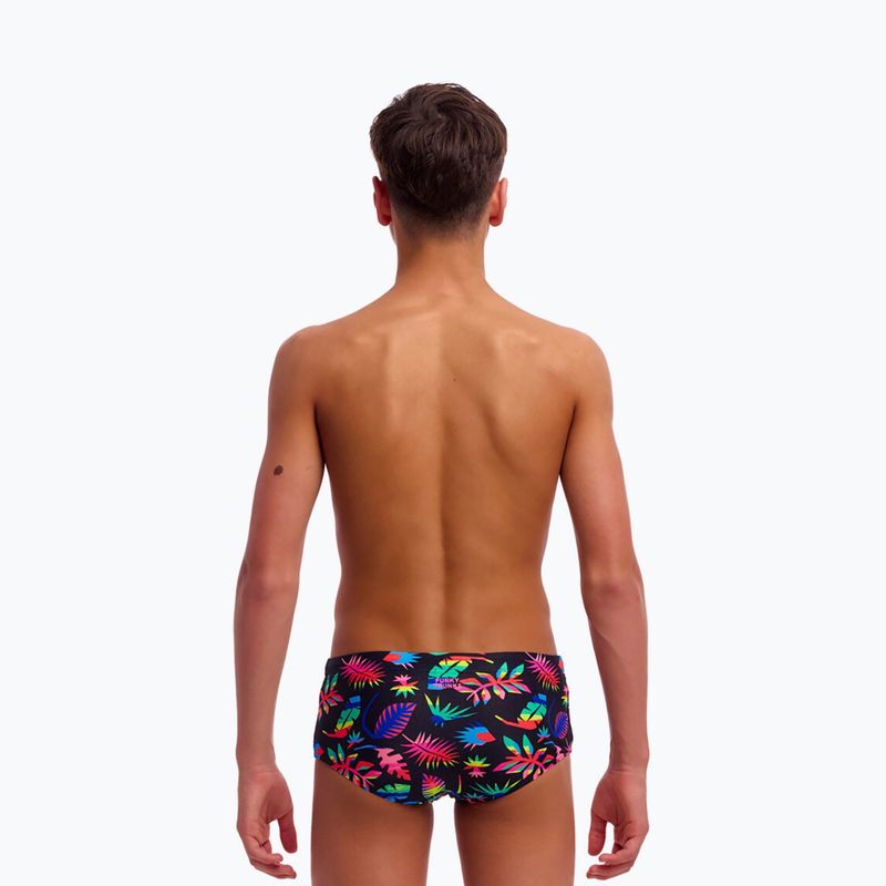 Boxeri de înot pentru copii Funky Trunks Sidewinder Trunks lost leaf 3