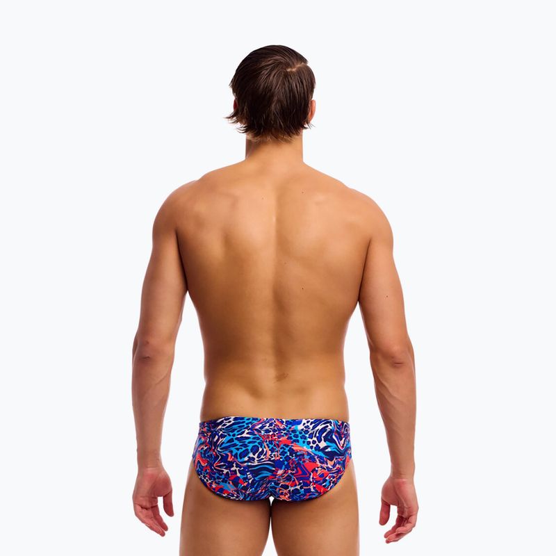Slip de baie pentru bărbați Funky Trunks Seamed Briefs mad cat 3