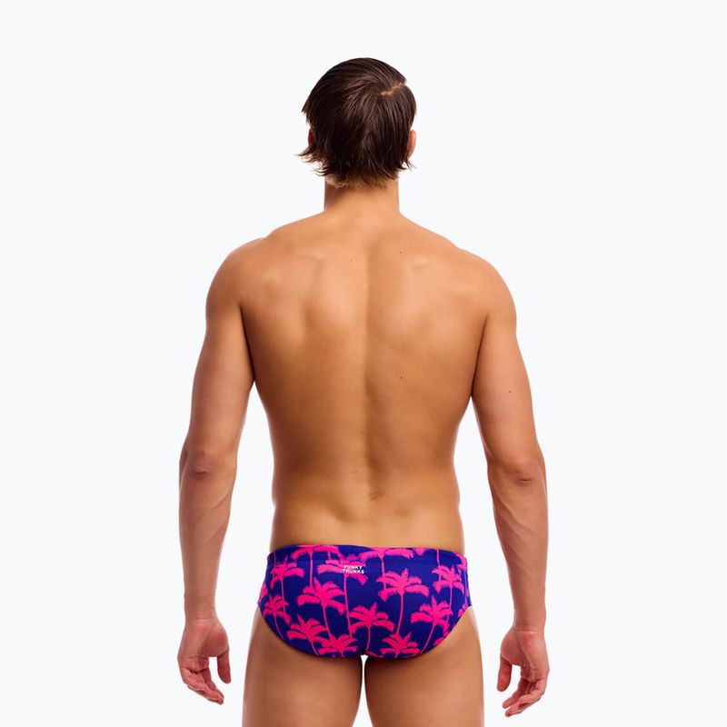 Slip de baie pentru bărbați Funky Trunks Classic Brief pinky palms 3