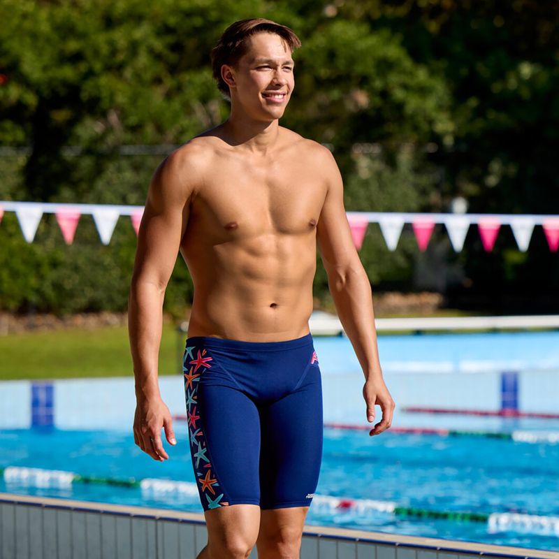 Slip de înot pentru bărbați Funky Trunks Training Jammers starry night 4