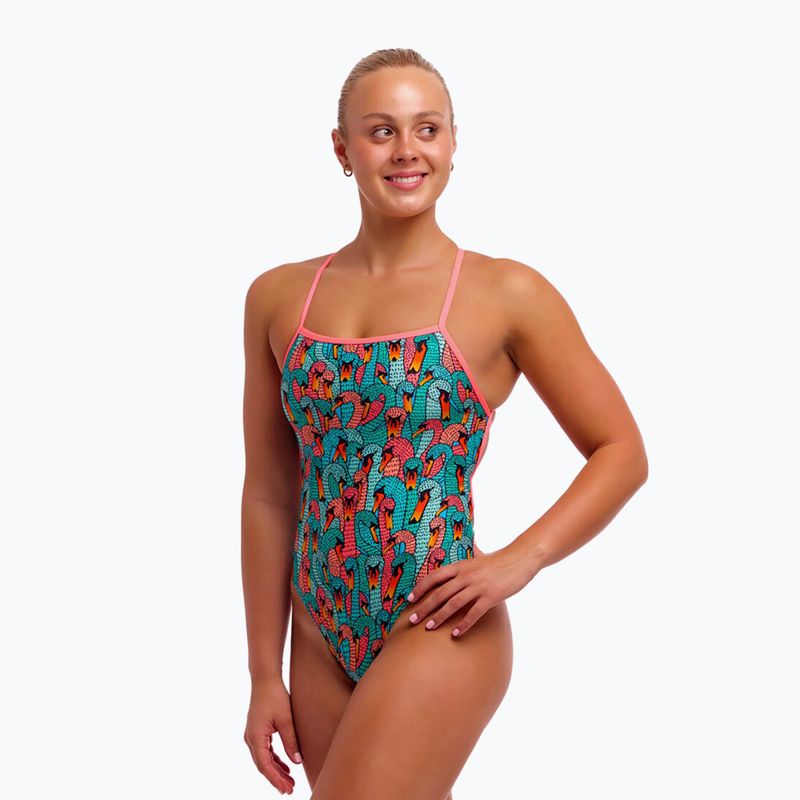 Costum de înot întreg pentru femei Funkita Strapped In One Piece swan see swan