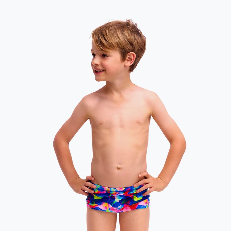 Boxeri de înot pentru copii Funky Trunks Printed Trunks wet wave 4