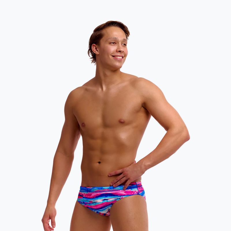 Slipuri de înot pentru bărbați Funky Trunks Classic Brief color cutaway 3